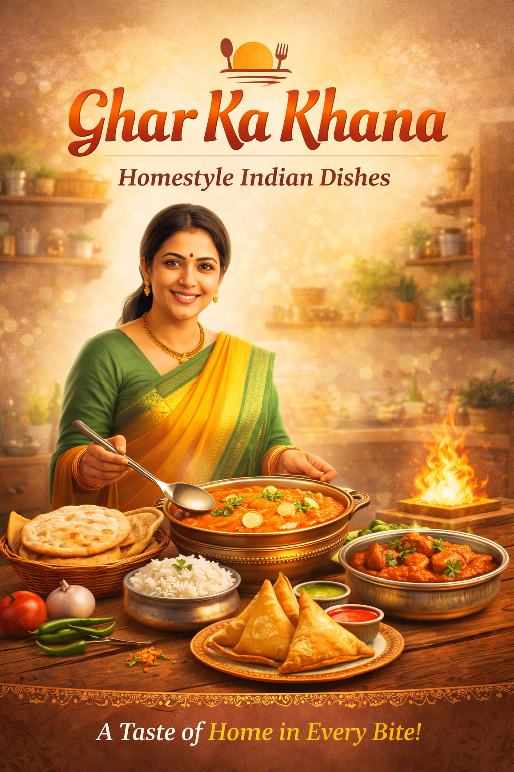 Screenshot of Ghar Ka Khana website